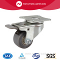 Mini 1.5 Inch 35Kg Plate Brake TPE Caster